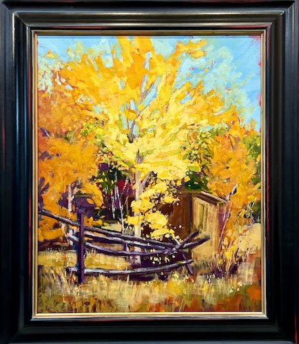 The Old Corral  20 x 16 $1300 by KAREN STORM